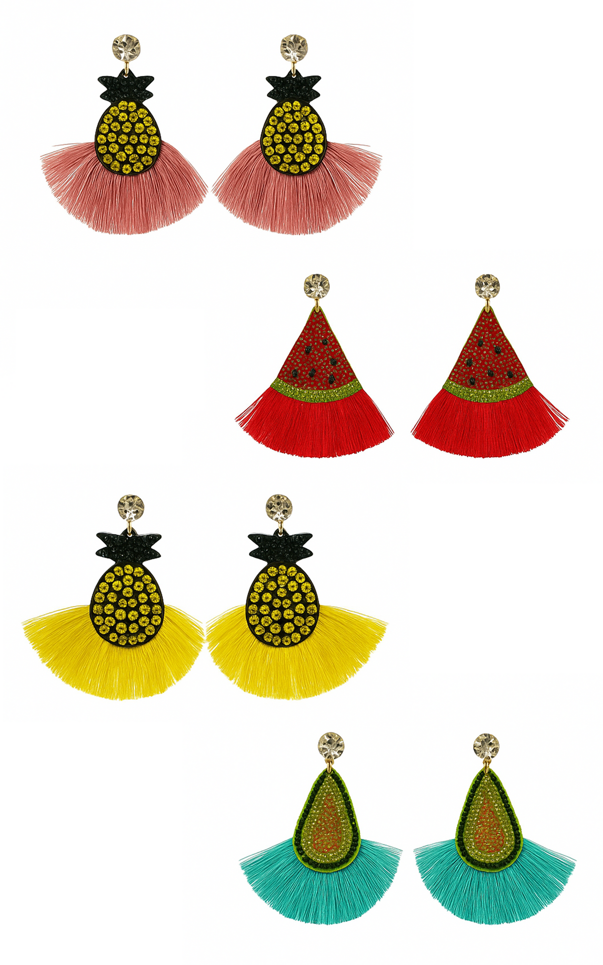 Earring: Fruits with Tassels Earrings