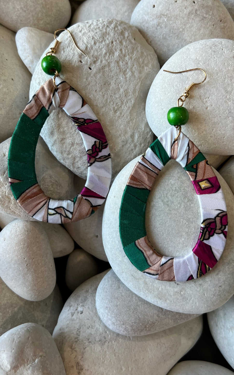 Earring: Multiprint Teardrop Earrings