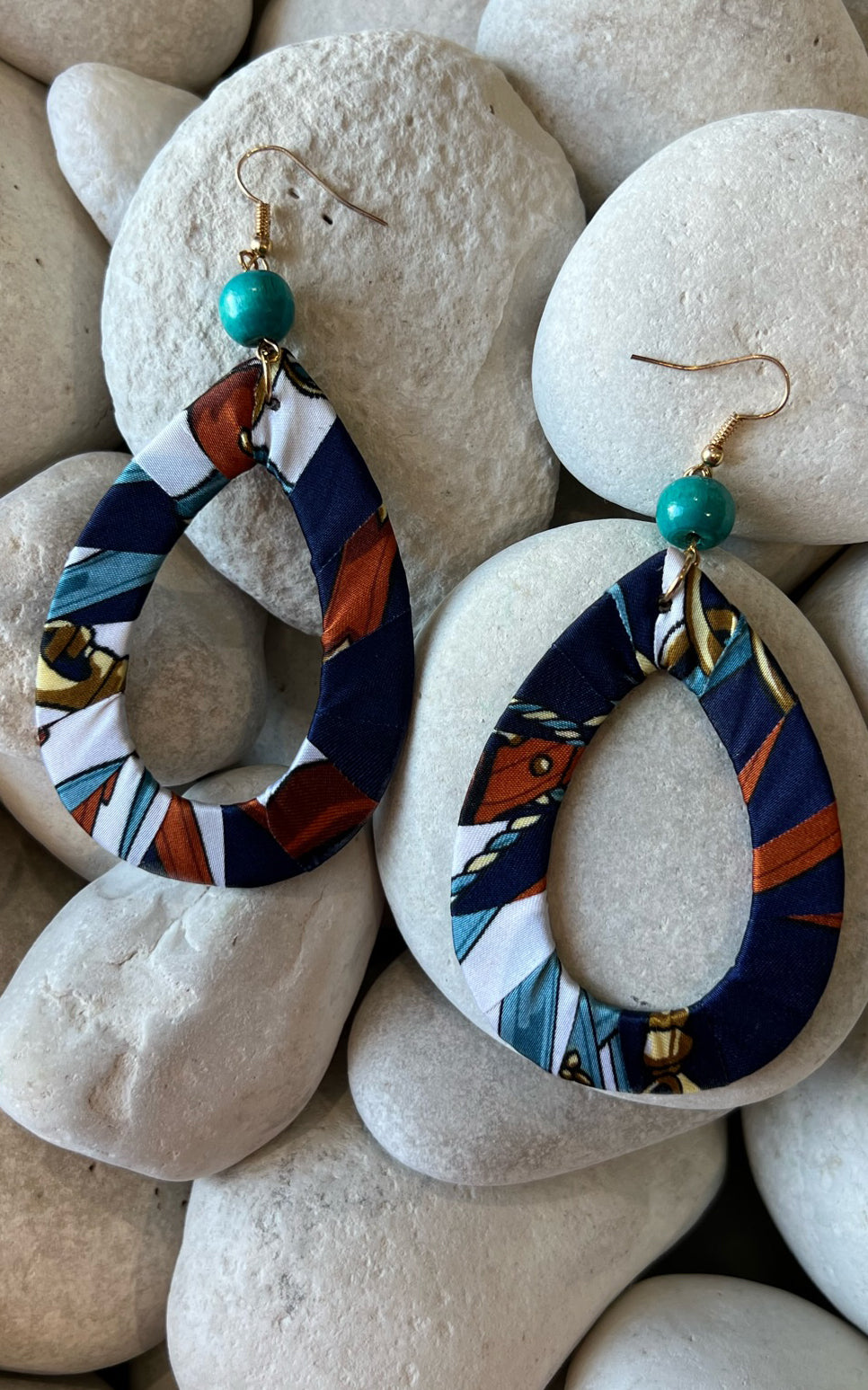 Earring: Multiprint Teardrop Earrings