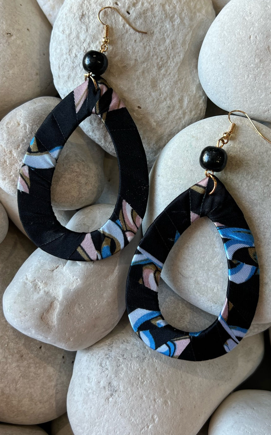 Earring: Multiprint Teardrop Earrings