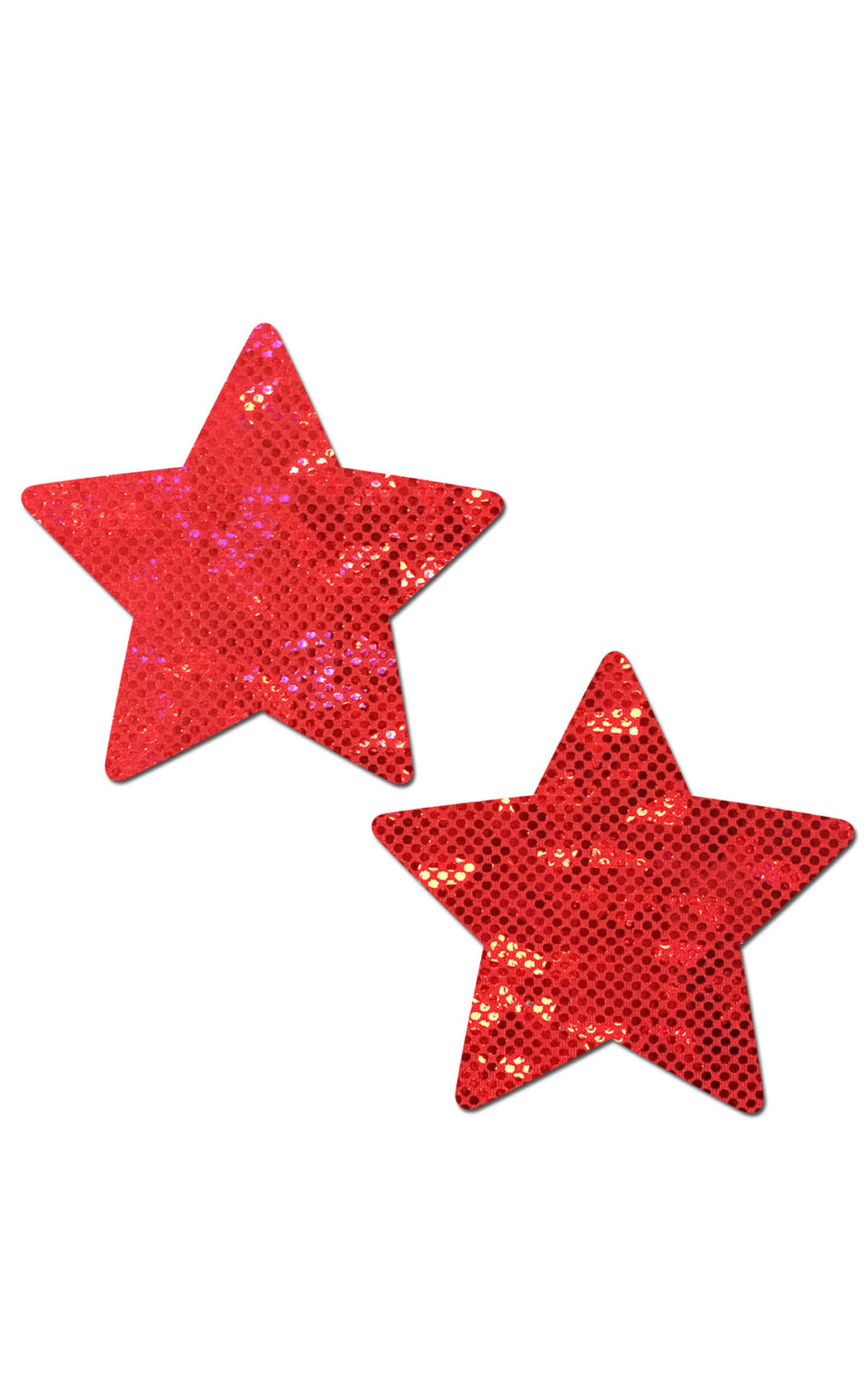 Pastease: Shattered Glass Disco Ball Red Star Pasties