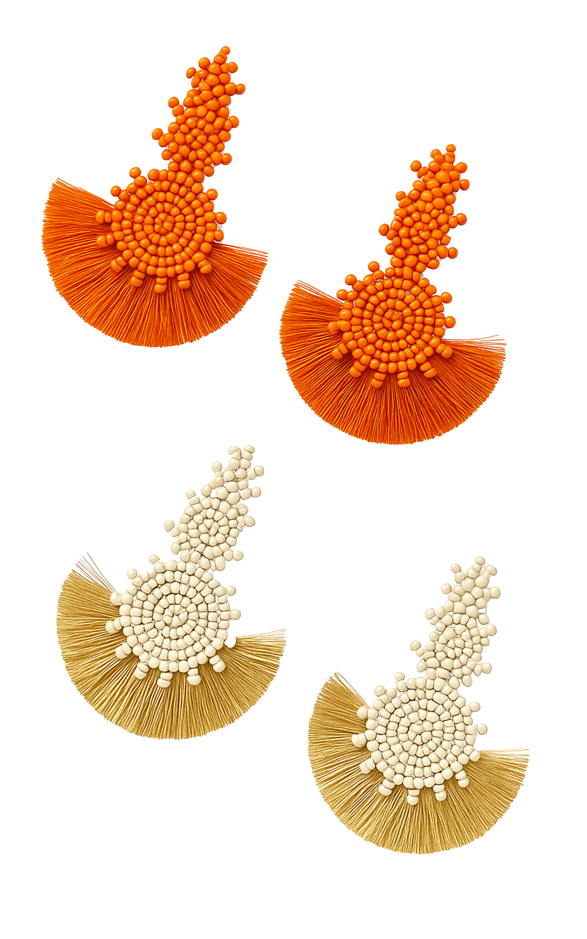 Earring: Hand Beaded Tassel Earrings