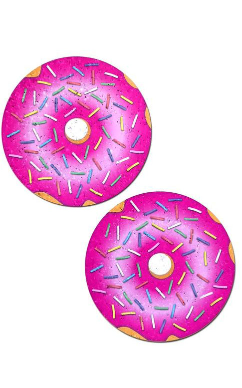 Pastease: Donut with Pink Icing and Rainbow Sprinkles Pasties - Chynna Dolls Swimwear