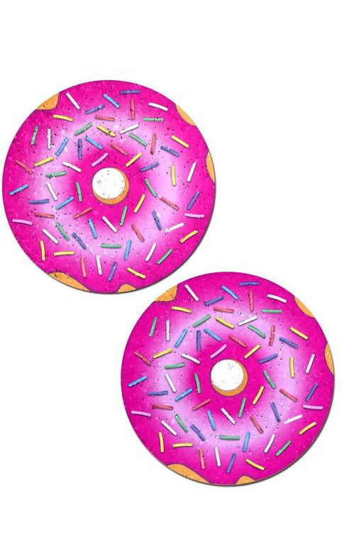 Pastease: Donut with Pink Icing and Rainbow Sprinkles Pasties - Chynna Dolls Swimwear