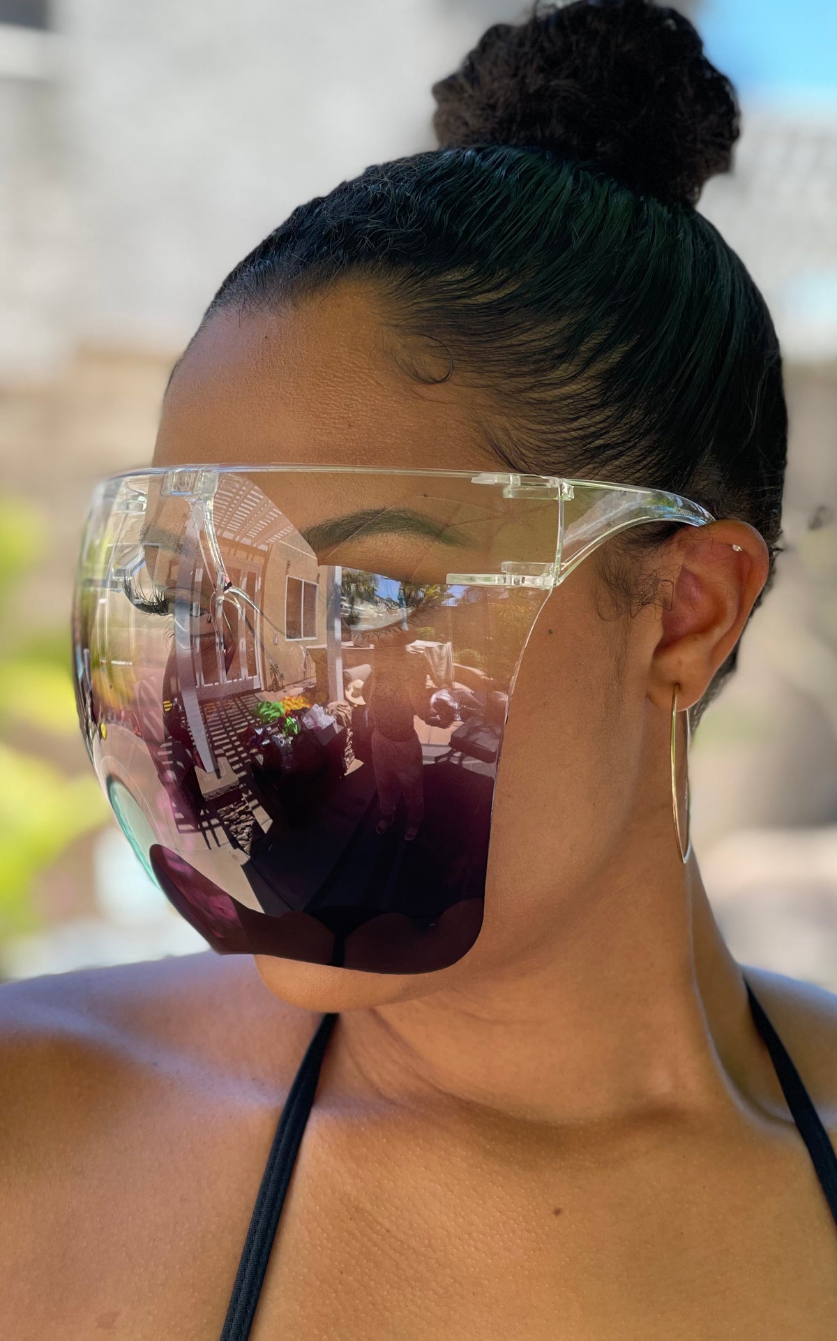 Lux: Ombre Face Shield Sunglasses - Chynna Dolls