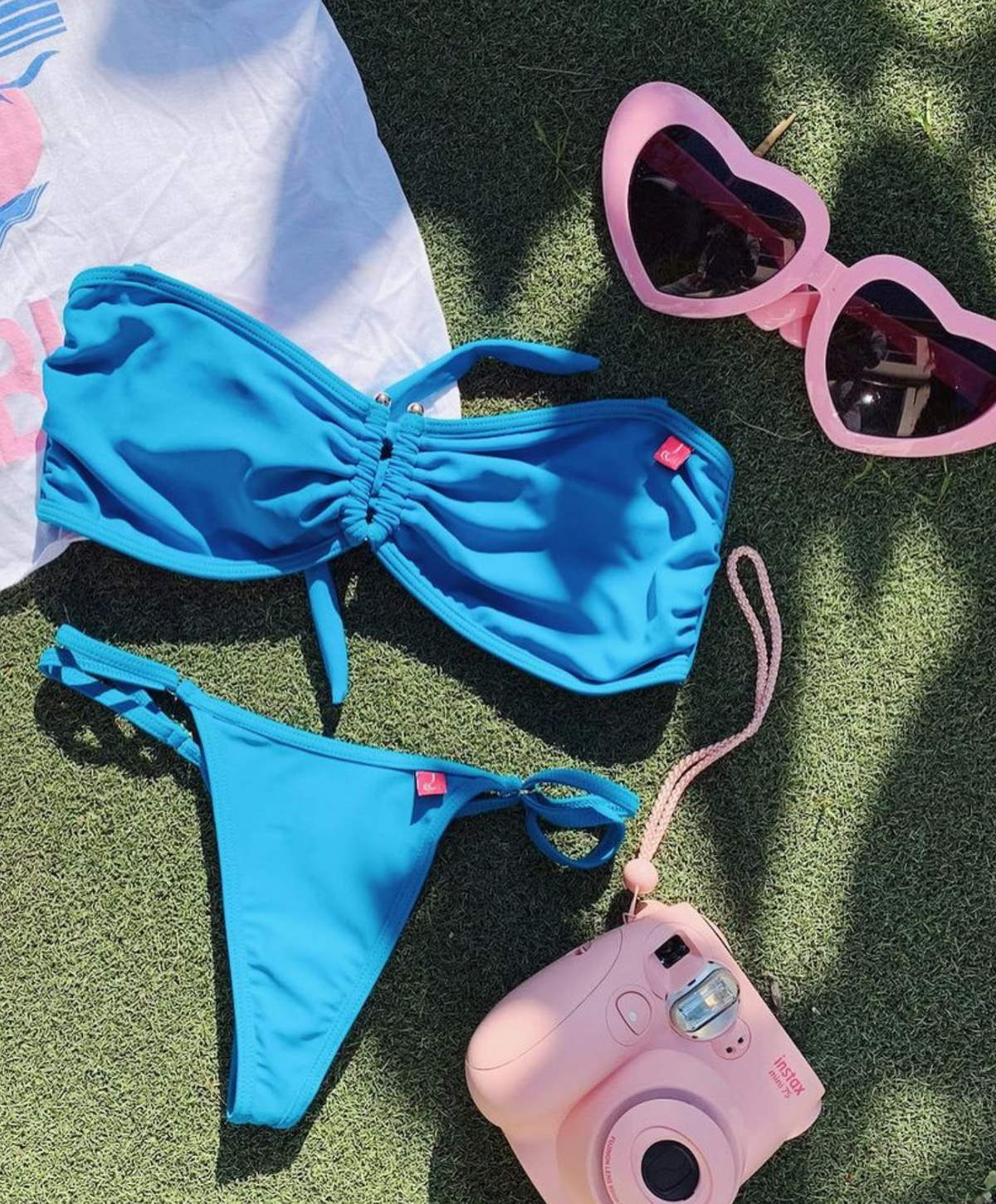 Rio: T-Back Thong Bikini in Teal