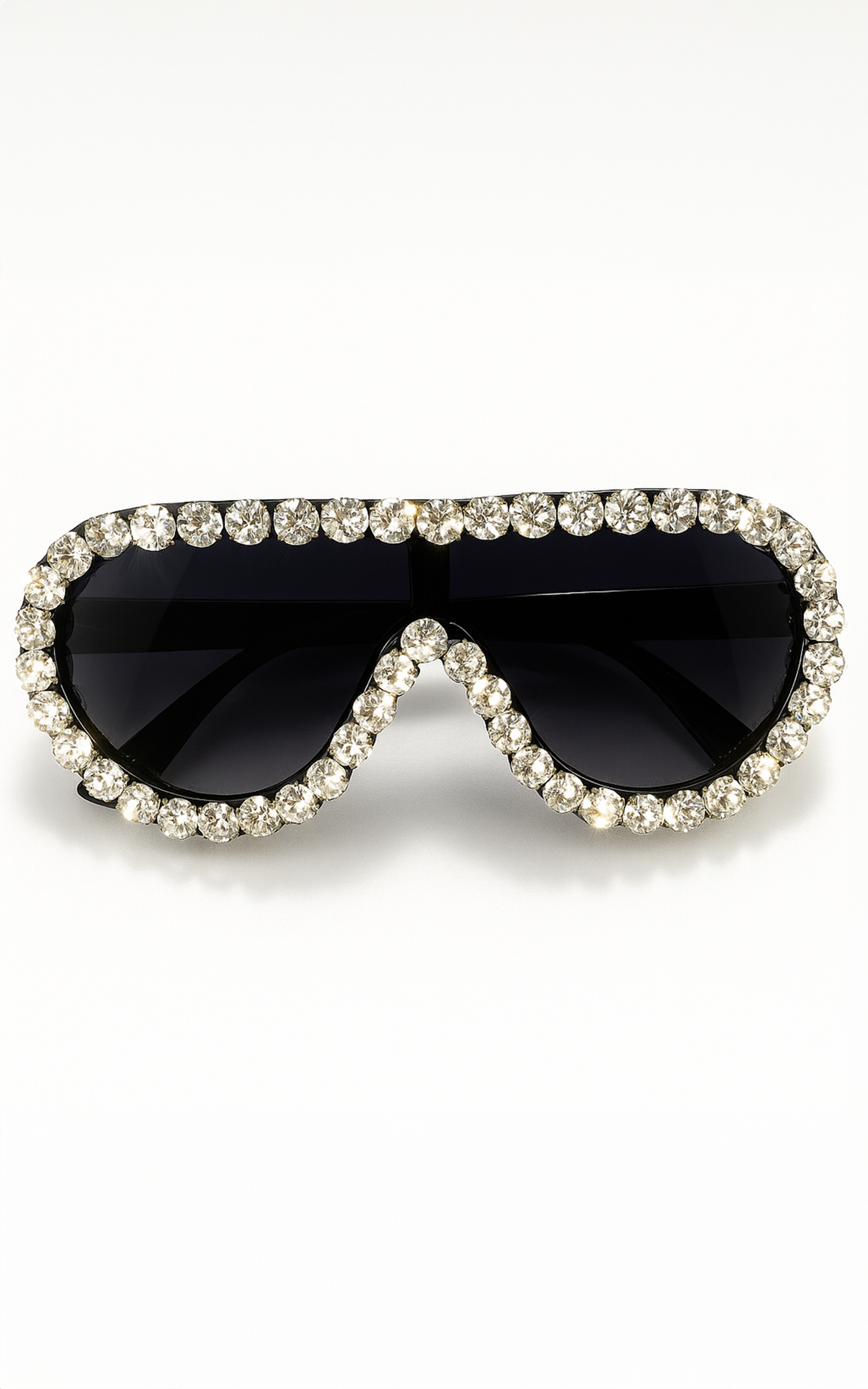Sunglasses: Rhinestone Teardrop Aviators