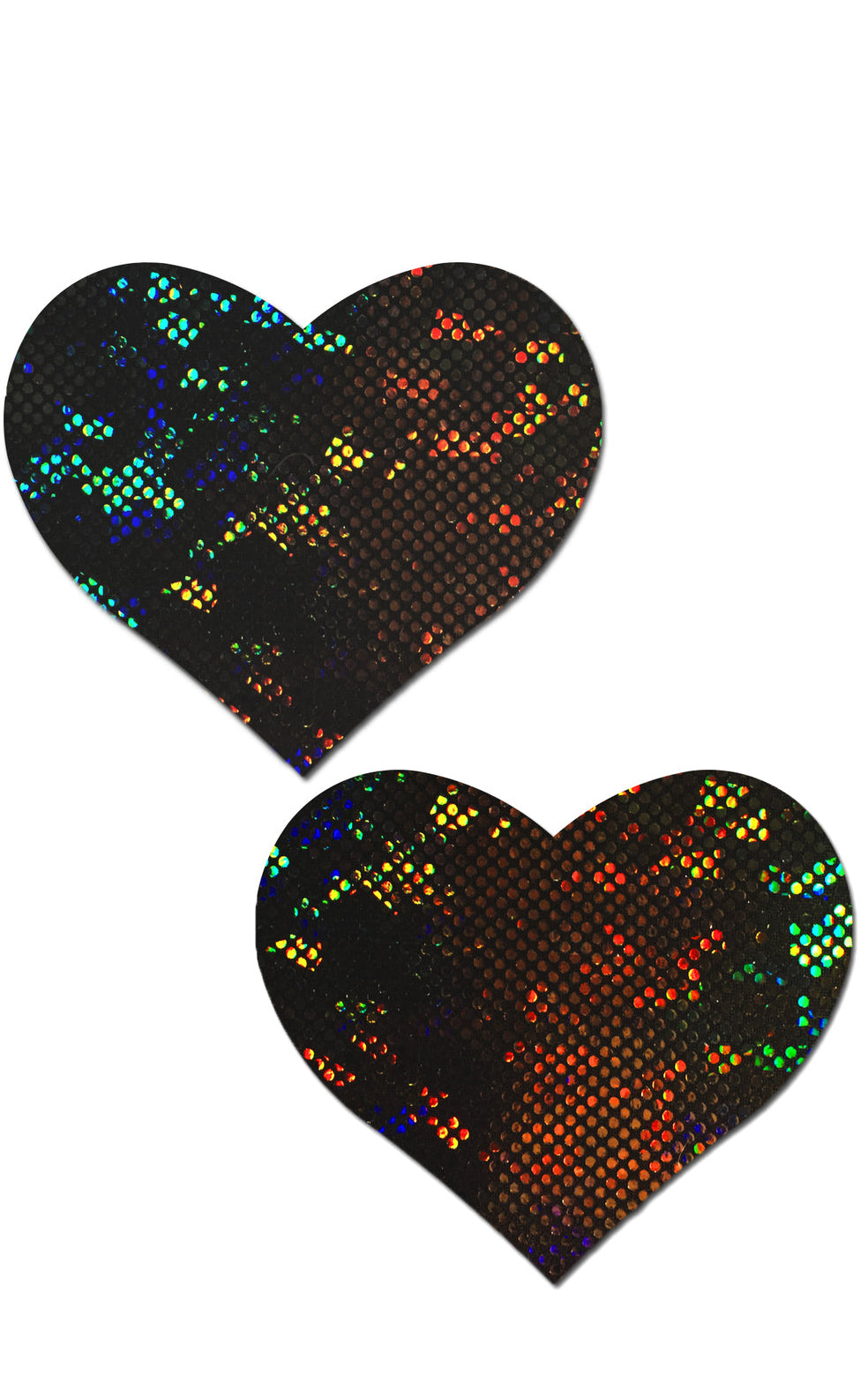 Pastease: Shattered Glass Disco Ball Black Heart Pasties