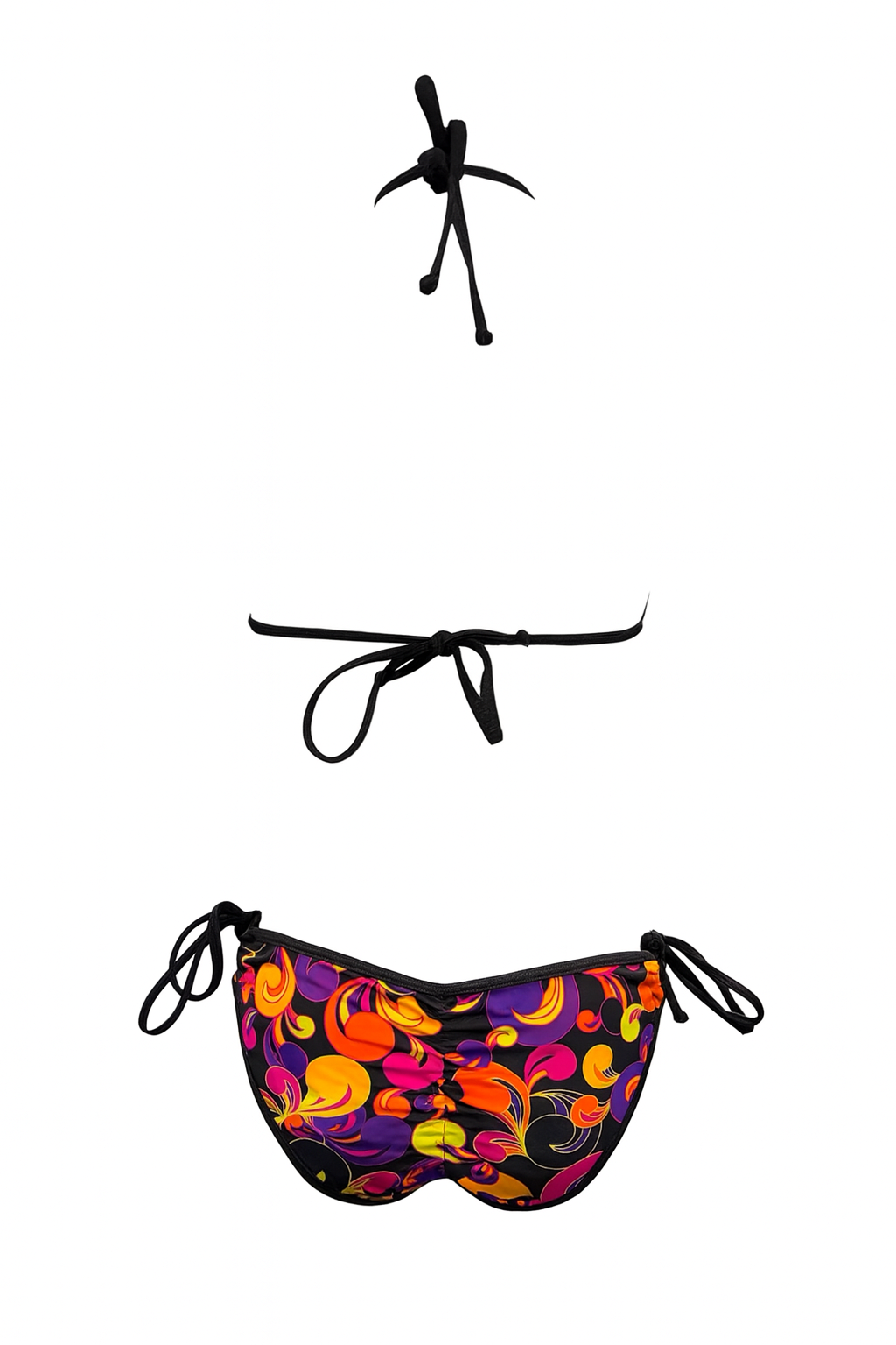 Hermosa: Double String Bathing Suit in Neon Tide