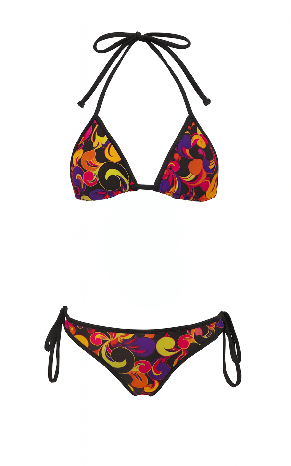 Hermosa: Double String Bathing Suit in Neon Tide