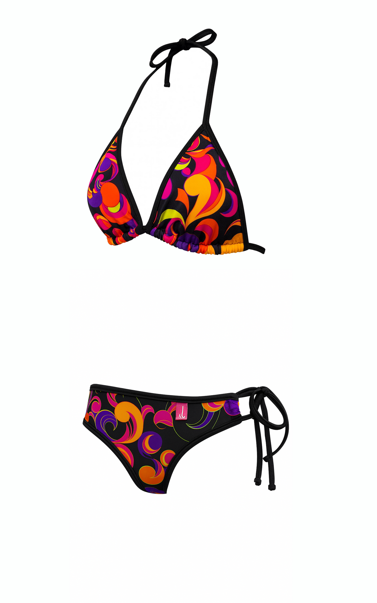Hermosa: Double String Bathing Suit in Neon Tide