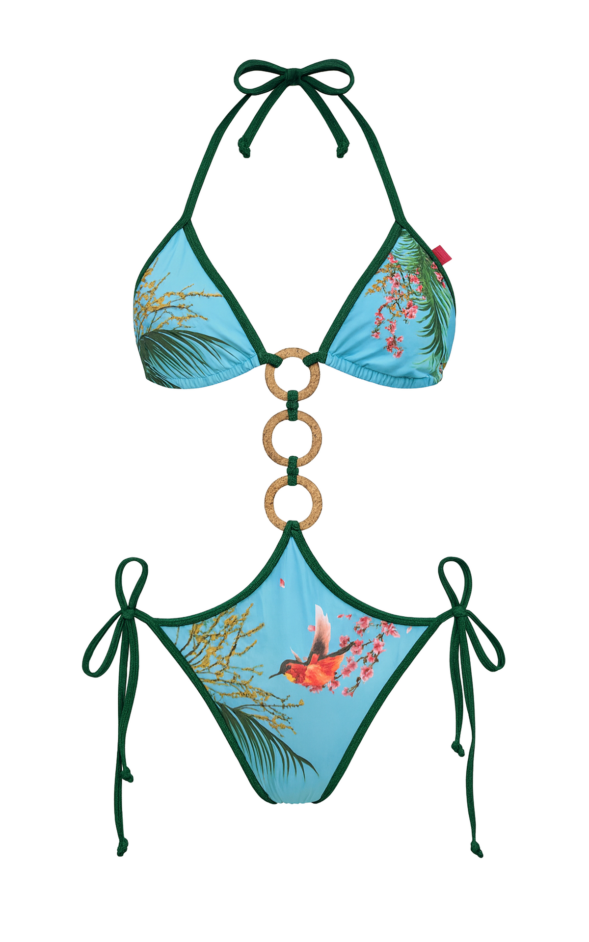 Island: Coconut Ring Monokini in Tropical Sky