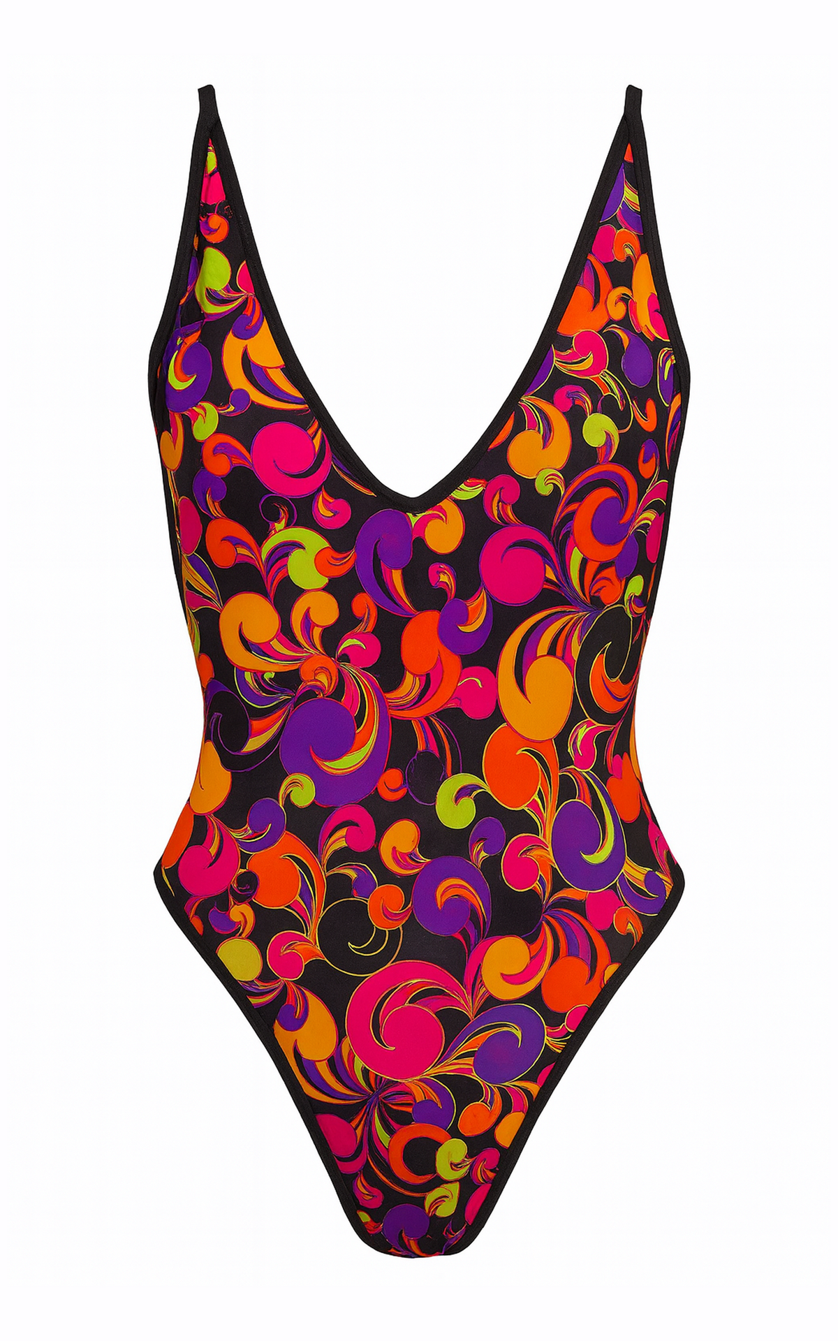 St. Martin: High Cut Monokini in Neon Tide