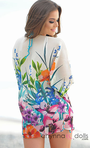 Venezuela: Floral Coverup Top - Chynna Dolls Swimwear