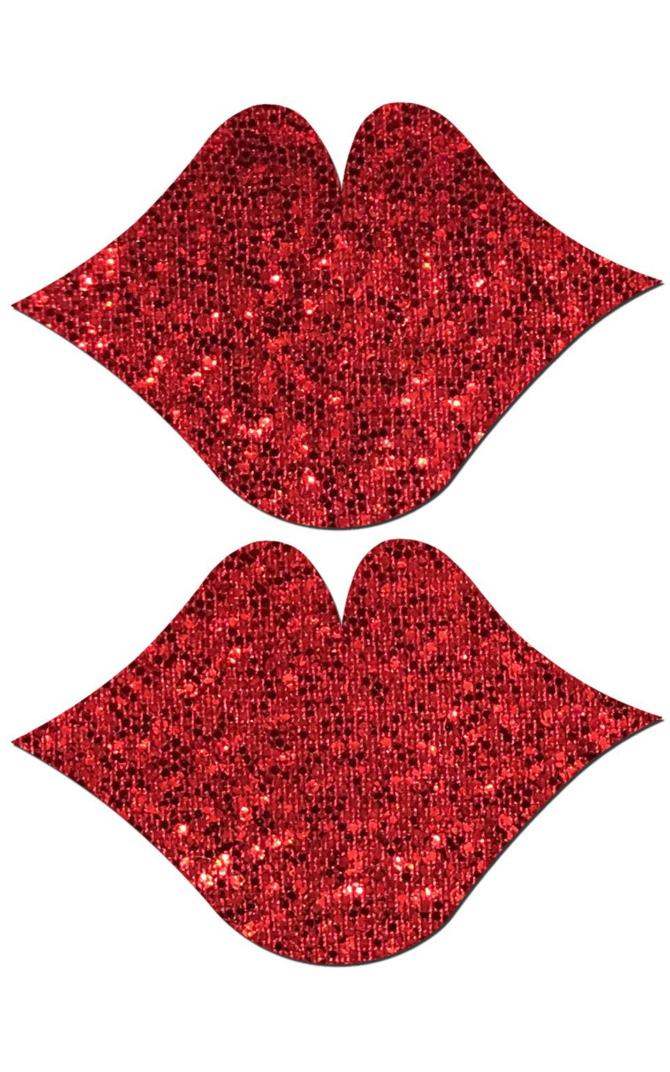 Pastease: Red Glittering Lip Pasties - Chynna Dolls Swimwear