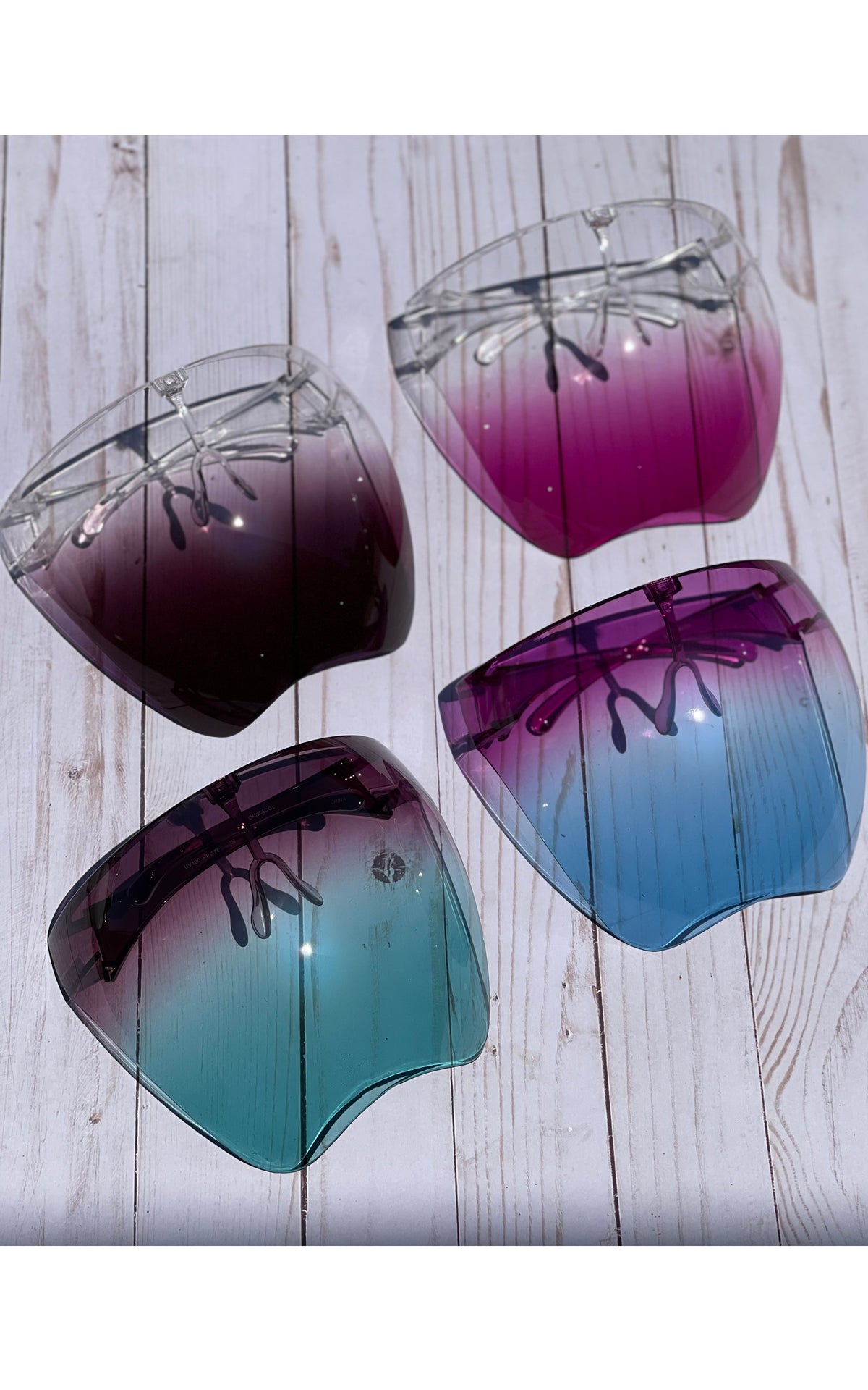 Lux: Ombre Face Shield Sunglasses - Chynna Dolls
