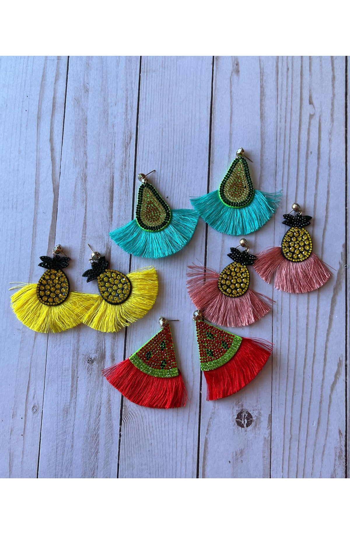 Earring: Fruits with Tassels Earrings