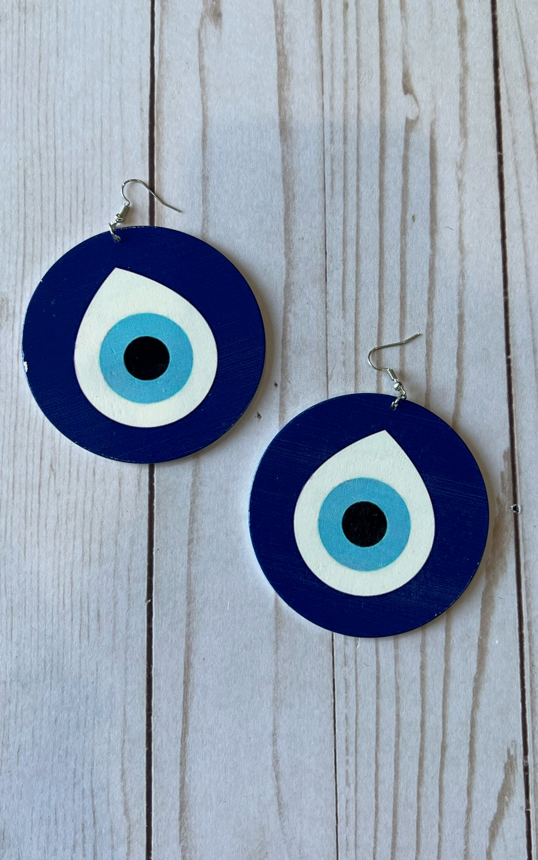 Cal: Oversized Evil Eye Earrings