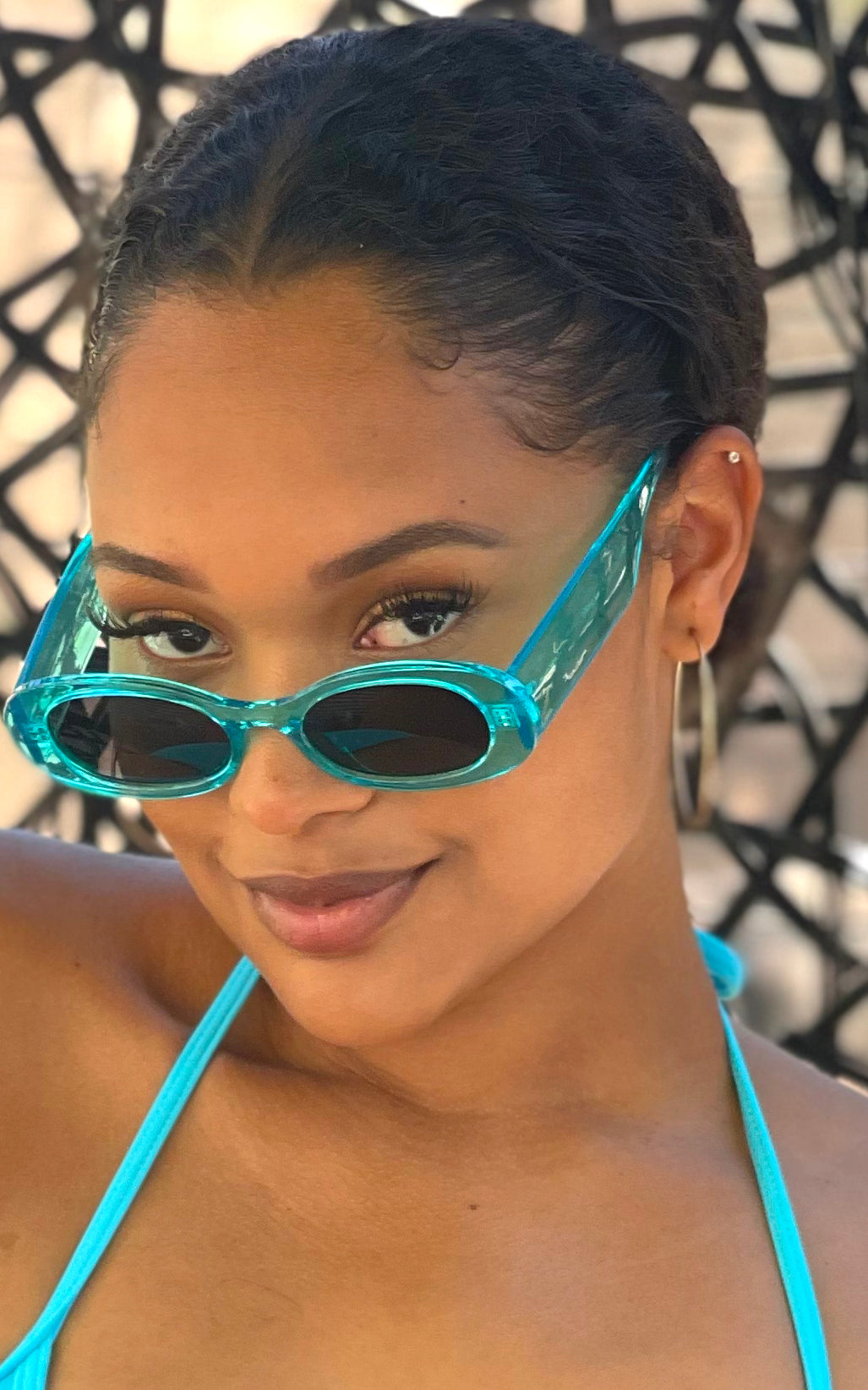 Bea: Transparent Frame Sunglasses - Chynna Dolls