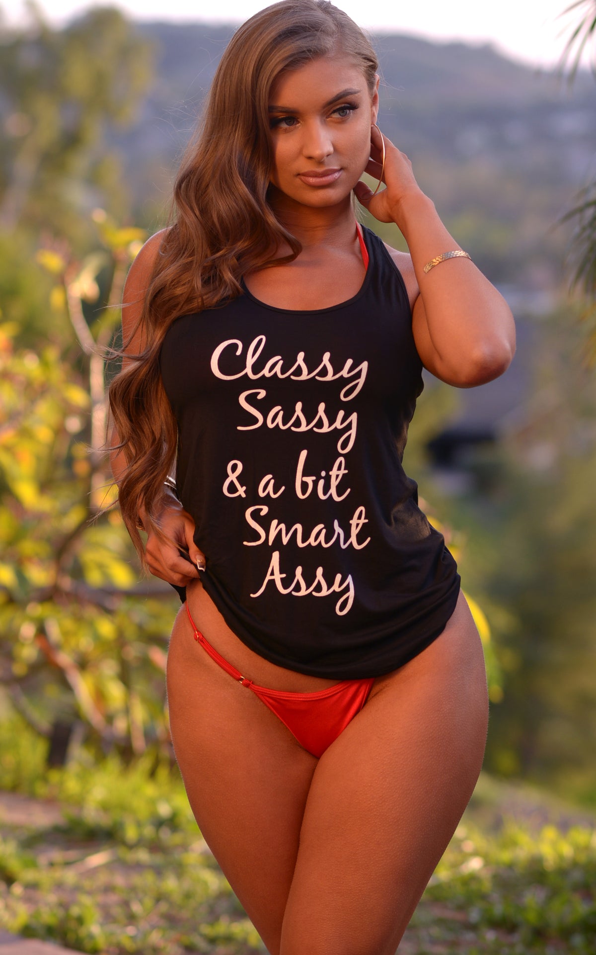 Summer Tank Top: "Classy, Sassy & a bit Smart Assy" - Chynna Dolls Swimwear