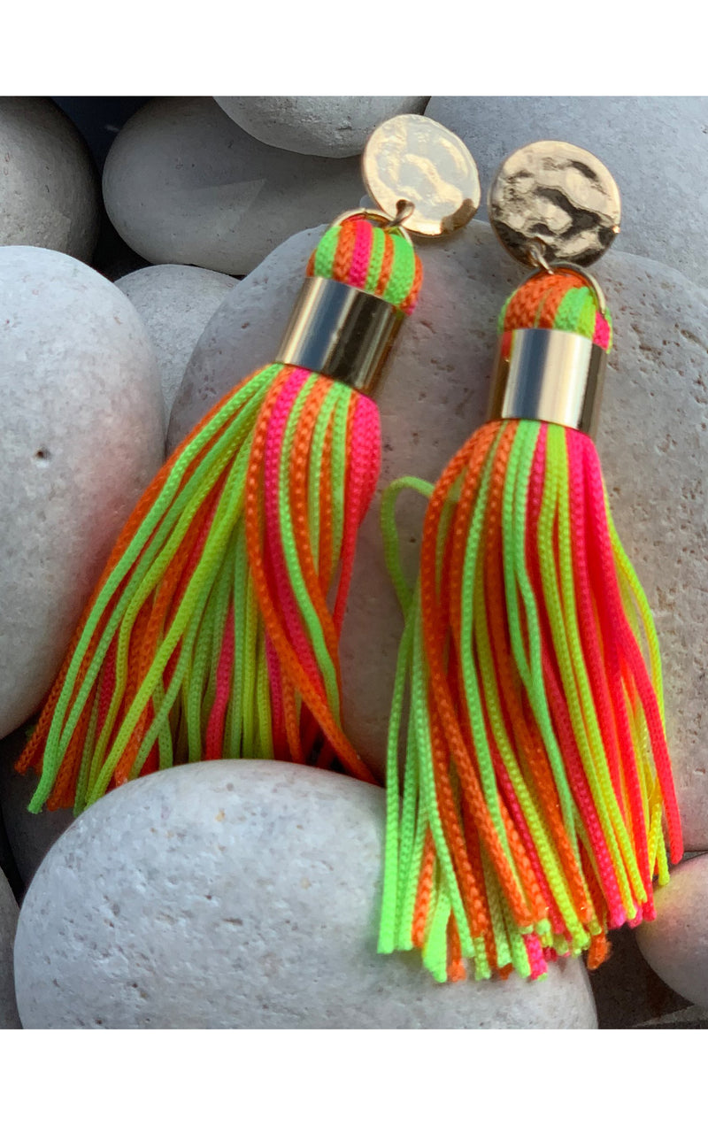 Earring: Short Tassel Earrings - Chynna Dolls Swimwear