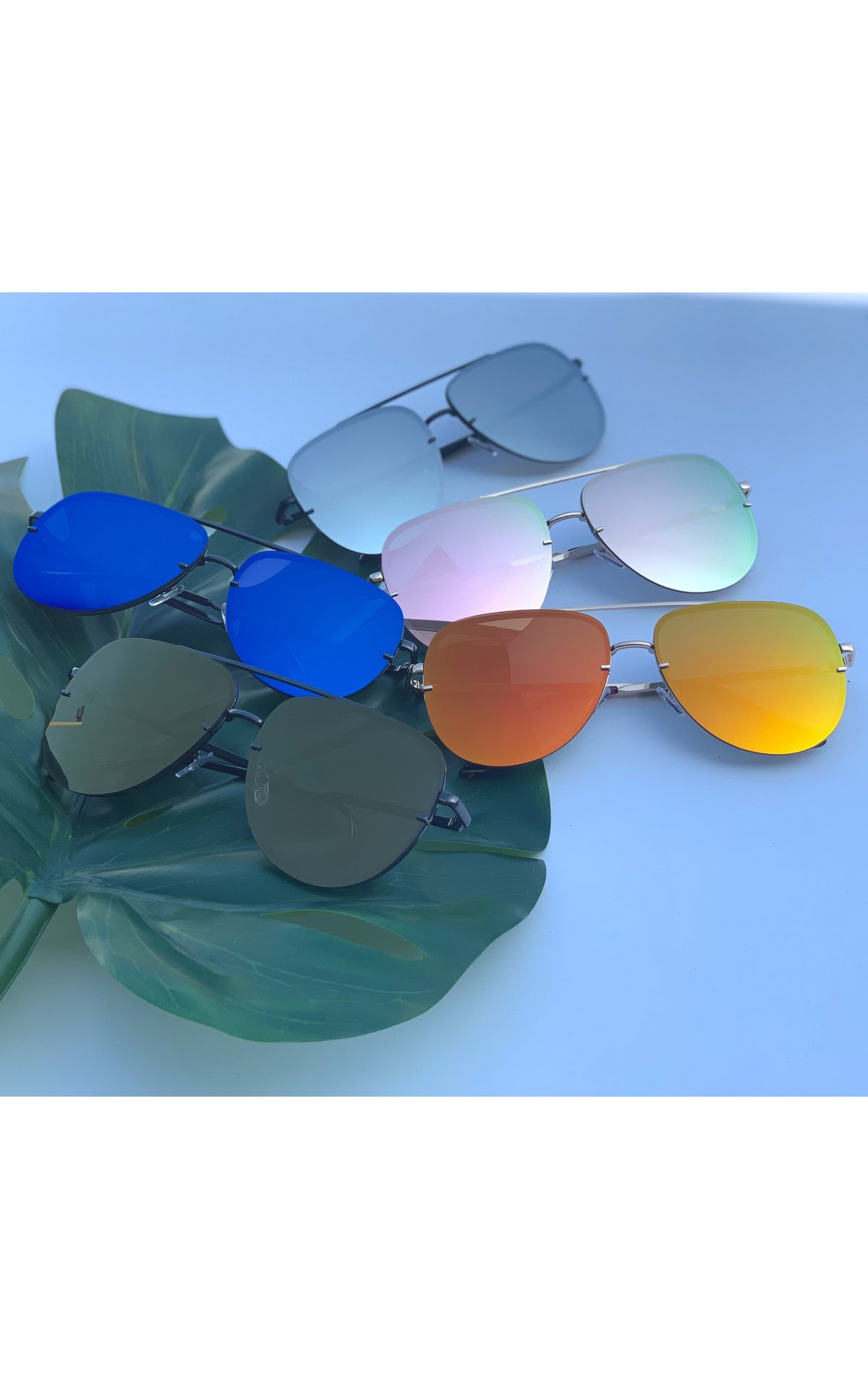 Sunglasses: Mirrored Sunnies - Chynna Dolls Swimwear